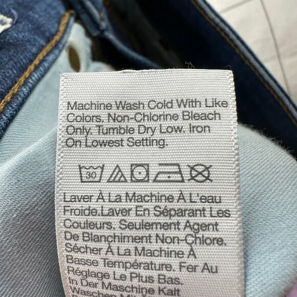 Madewell Jeans Womens 26 Blue Curvy High Rise Skinny Lanette Wash Denim Stretch - Picture 6 of 12